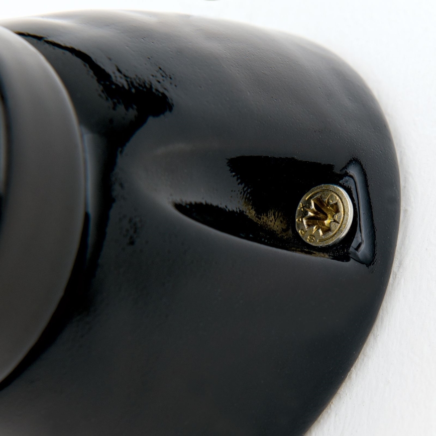 Sienas gaismeklis FROST 1xE27/60W/230V melns