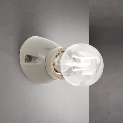 Sienas gaismeklis FROST 1xE27/60W/230V pelēks