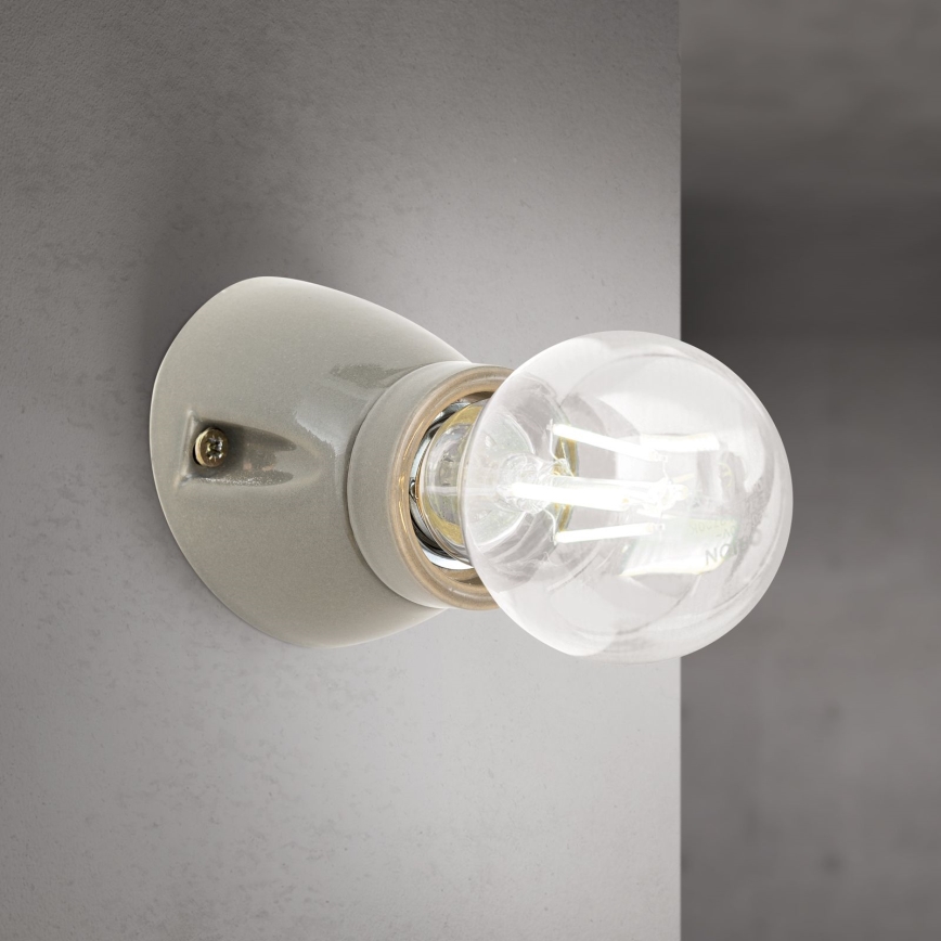 Sienas gaismeklis FROST 1xE27/60W/230V pelēks