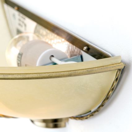 Sienas gaismeklis MAURO 1xE27/60W/230V, bronzas krāsā