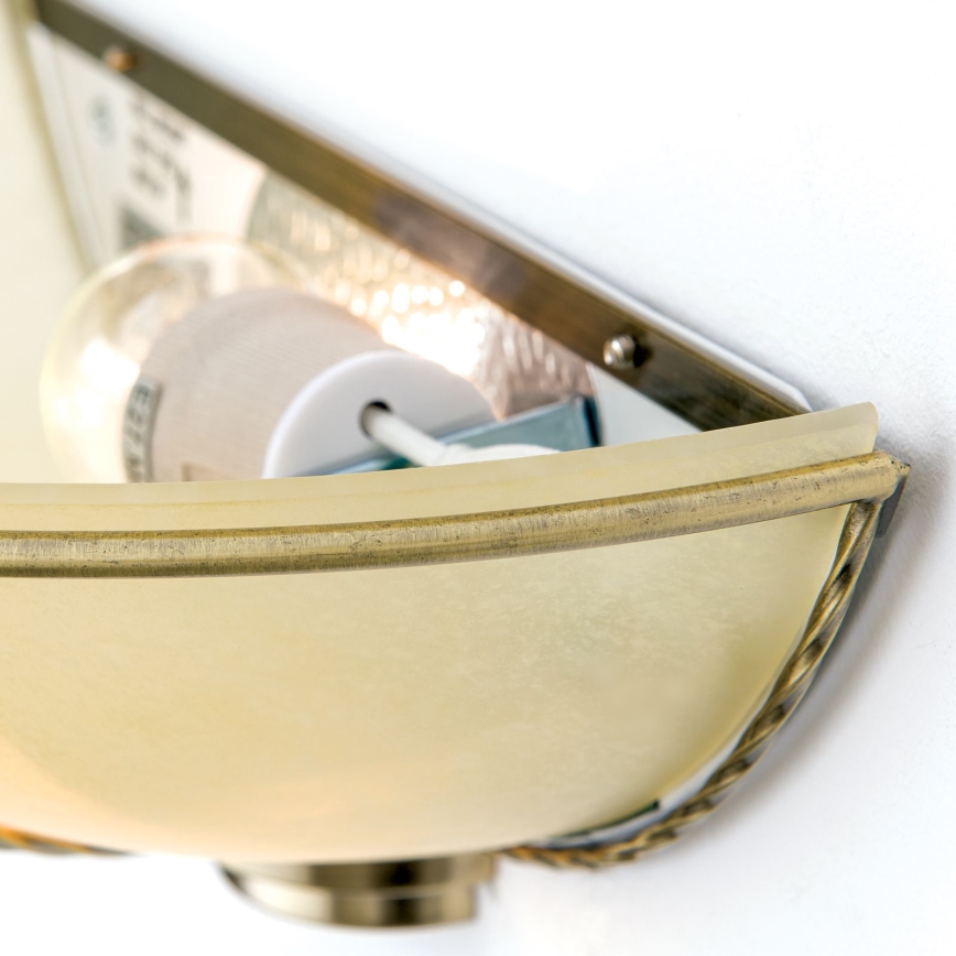 Sienas gaismeklis MAURO 1xE27/60W/230V, bronzas krāsā