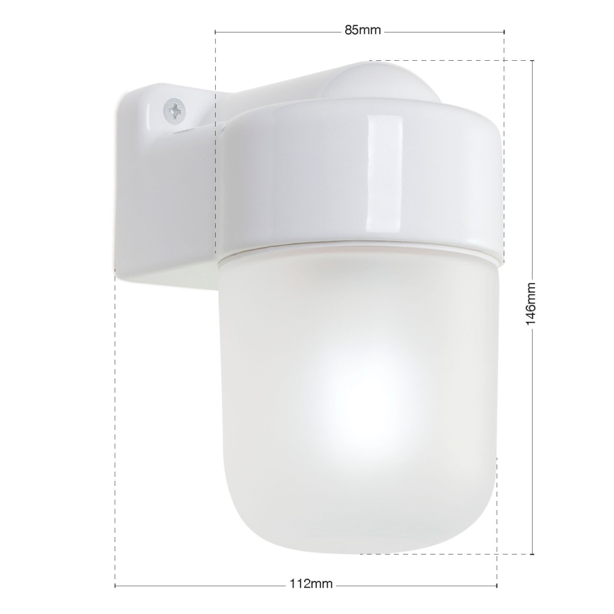 Sienas lampa OSTIA 1xE27/40W/230V balta