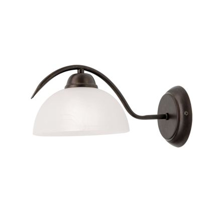 Sienas lampa RULA 1xE27/40W/230V balta/bronza