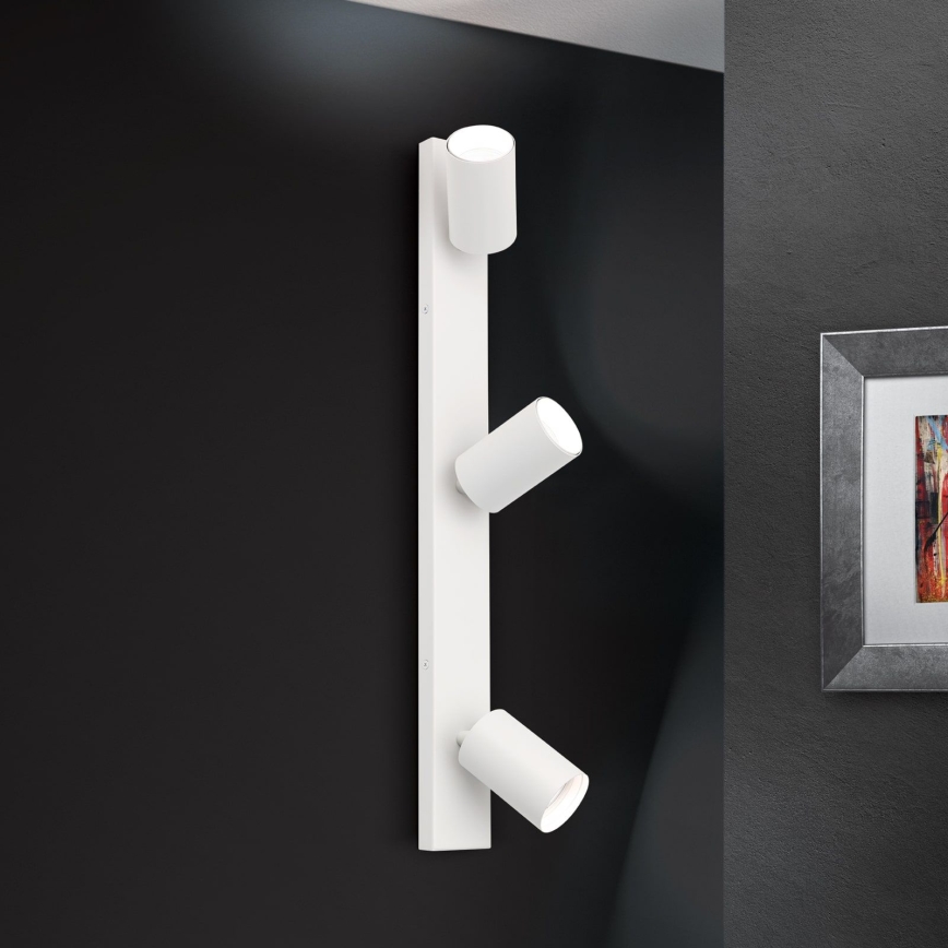 Sienas gaismeklis SEAN 3xGU10/13W/230V balts