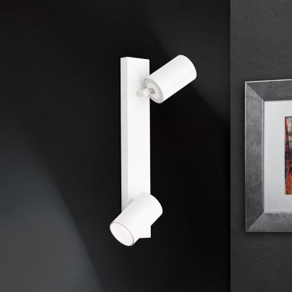 Sienas punktveida gaismeklis SEAN 2xGU10/13W/230V balts