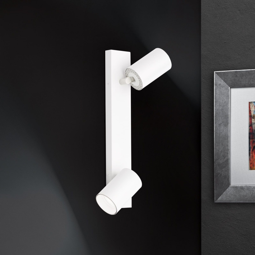 Sienas punktveida gaismeklis SEAN 2xGU10/13W/230V balts