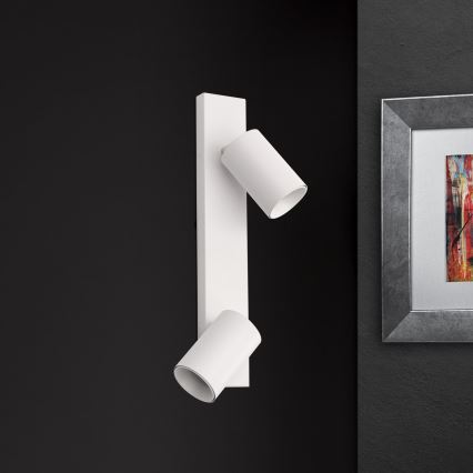 Sienas punktveida gaismeklis SEAN 2xGU10/13W/230V balts