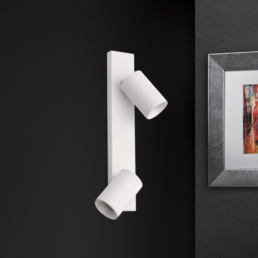 Sienas punktveida gaismeklis SEAN 2xGU10/13W/230V balts