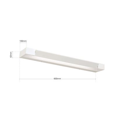 LED Spogulis vannas istabai MARILYN LED/18W/230V 60 cm IP44 balts
