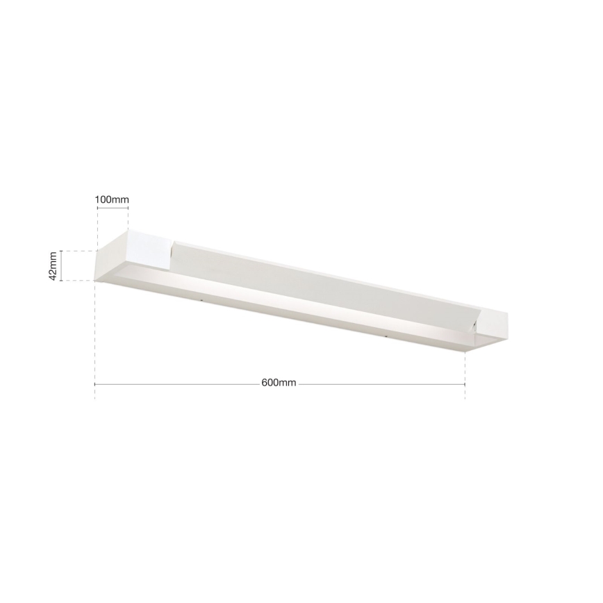 LED Spogulis vannas istabai MARILYN LED/18W/230V 60 cm IP44 balts