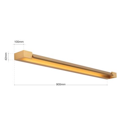 LED Vannas istabas spoguļa apgaismojums MARILYN LED/24W/230V 90 cm IP44 zelta