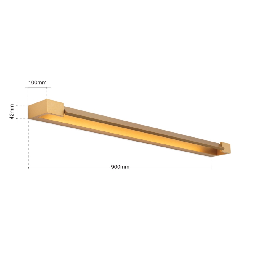 LED Vannas istabas spoguļa apgaismojums MARILYN LED/24W/230V 90 cm IP44 zelta