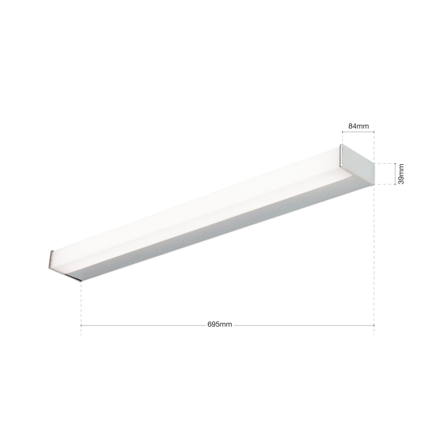 LED Spoguļa apgaismojums MARILYN LED/17W/230V 69,5 cm spīdīgi hromēts