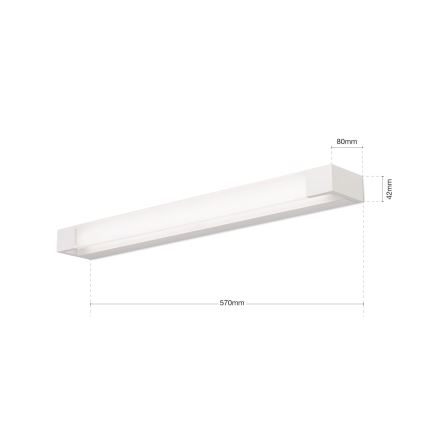 LED Vannas istabas spoguļa apgaismojums MARILYN LED/21W/230V 57 cm IP44 balta