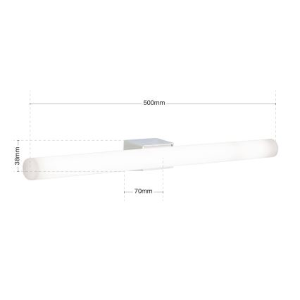 LED Sienas lampa VISAGIST 1xS14d/8W/230V balta