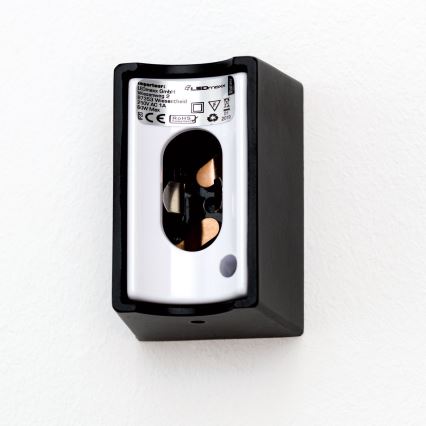 LED Sienas lampa VISAGIST 1xS14d/8W/230V melna