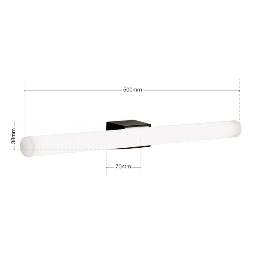 LED Sienas lampa VISAGIST 1xS14d/8W/230V melna