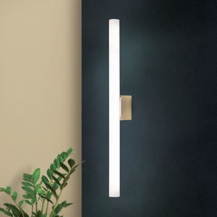 LED Sienas lampa VISAGIST 1xS14d/8W/230V misiņš
