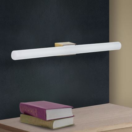 LED Sienas lampa VISAGIST 1xS14d/8W/230V misiņš