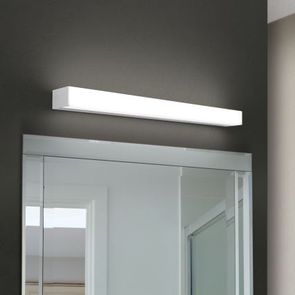 LED Vannas istabas spoguļa apgaismojums HORIZON LED/12W/230V 3000/4000K 60 cm IP44 sudraba