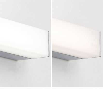 LED Vannas istabas spoguļa apgaismojums HORIZON LED/12W/230V 3000/4000K 60 cm IP44 sudraba