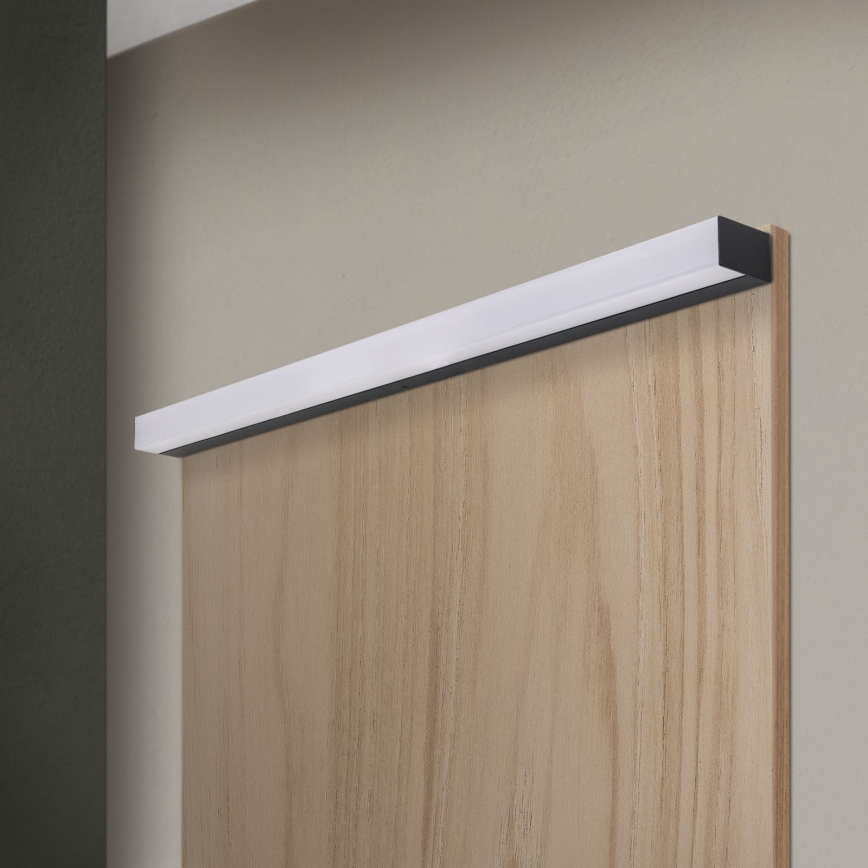 LED Vannas istabas spoguļa apgaismojums HORIZON LED/18W/230V 3000/4000K 90 cm IP44 melna