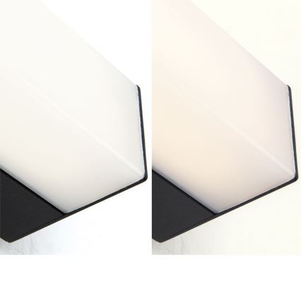 LED Vannas istabas spoguļa apgaismojums HORIZON LED/18W/230V 3000/4000K 90 cm IP44 melna