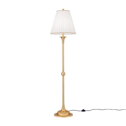 Grīdas stāvlampa FONSA 1xE27/60W/230V balta/zelta