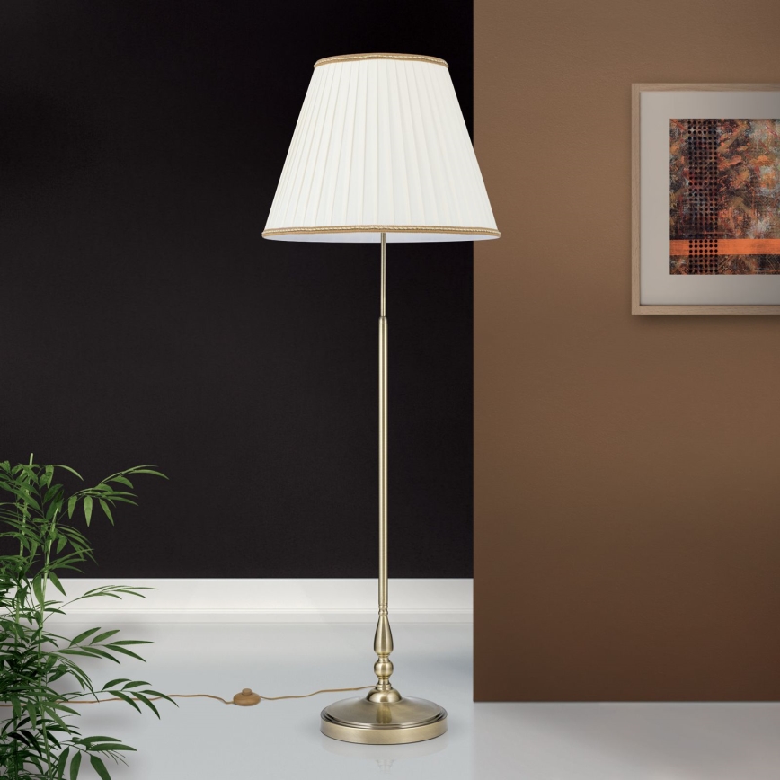 Grīdas stāvlampa TONIA 2xE27/60W/230V 154 cm balta/bronza