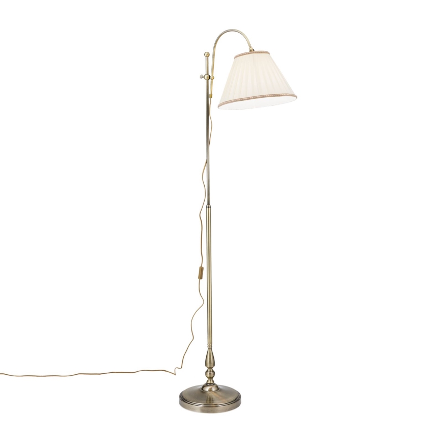 Grīdas stāvlampa TONIA 1xE27/60W/230V 183 cm balta/bronza