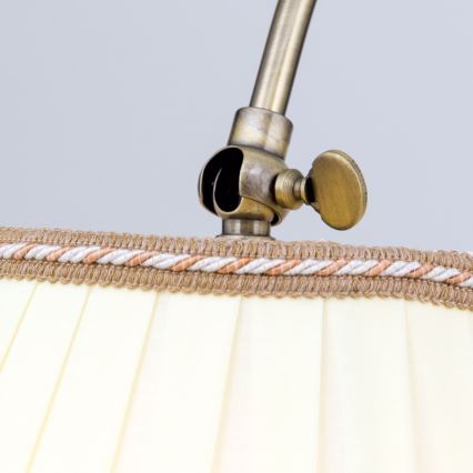 Grīdas stāvlampa TONIA 1xE27/60W/230V 183 cm balta/bronza