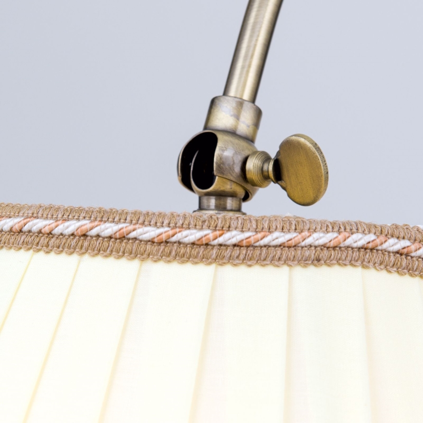Grīdas stāvlampa TONIA 1xE27/60W/230V 183 cm balta/bronza
