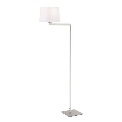 Grīdas stāvlampa CARLTON 1xE27/40W/230V balta/matēts hroms