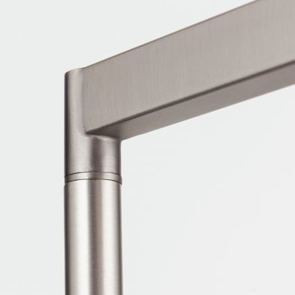 Grīdas stāvlampa CARLTON 1xE27/40W/230V balta/matēts hroms