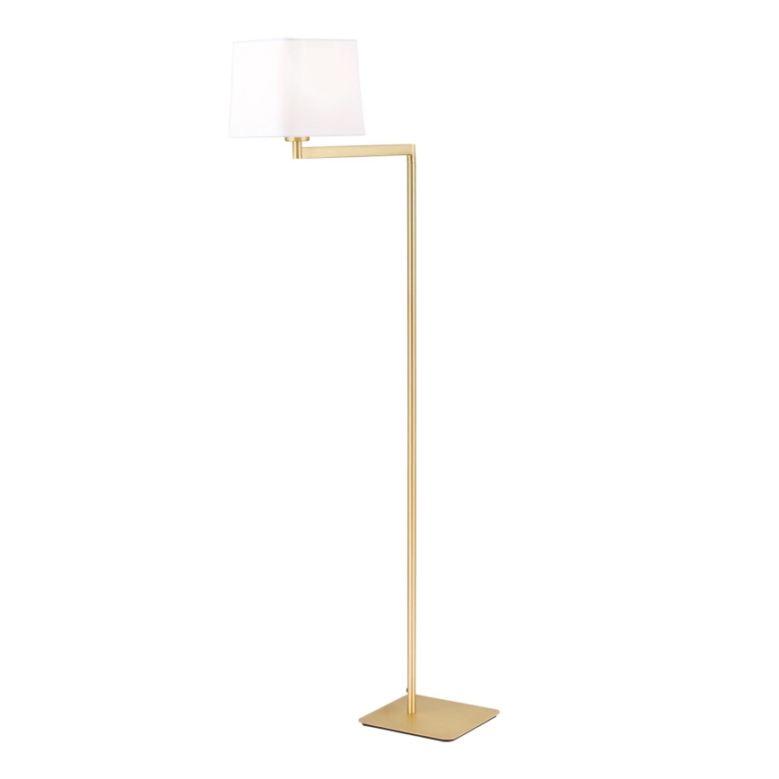 Grīdas stāvlampa CARLTON 1xE27/40W/230V balta/zelta