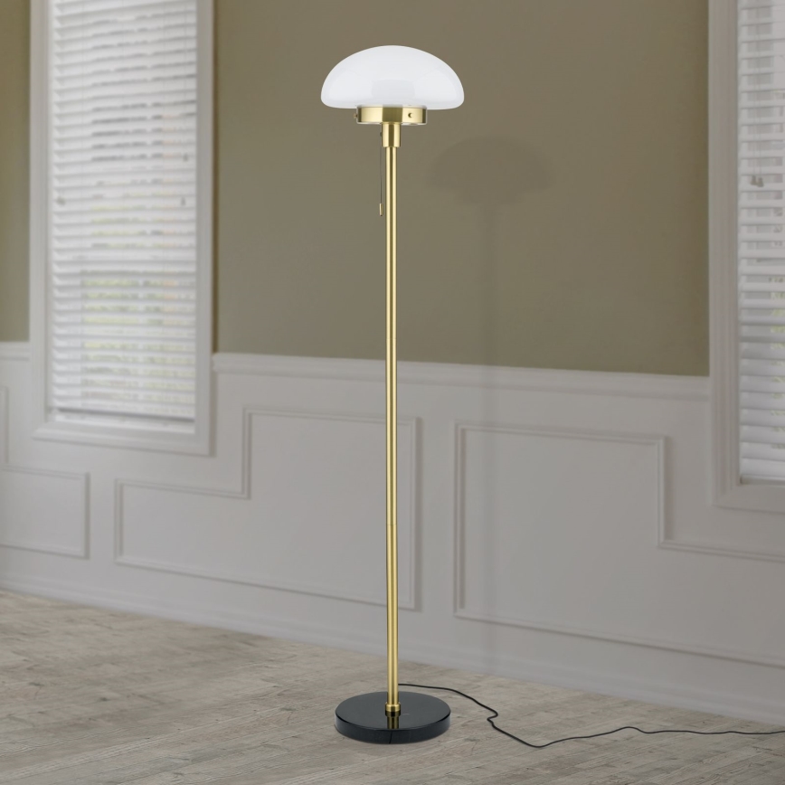 Grīdas stāvlampa SPARTA 1xE27/40W/230V zelta/melna