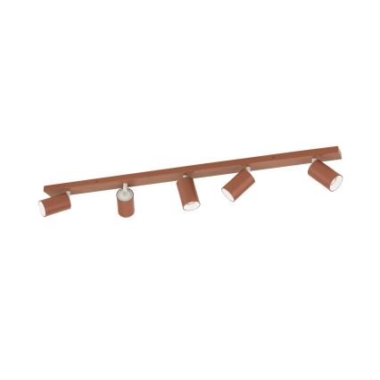 Virziena gaismeklis PENN 5xGU10/13W/230V ķieģeļkrāsas