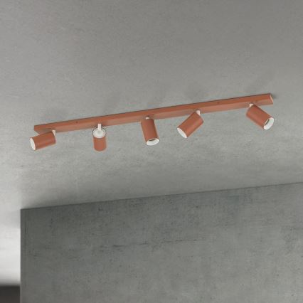 Virziena gaismeklis PENN 5xGU10/13W/230V ķieģeļkrāsas