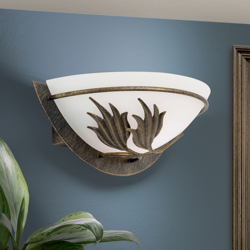 Sienas lampa FLEUR 1xE14/60W/230V bronza