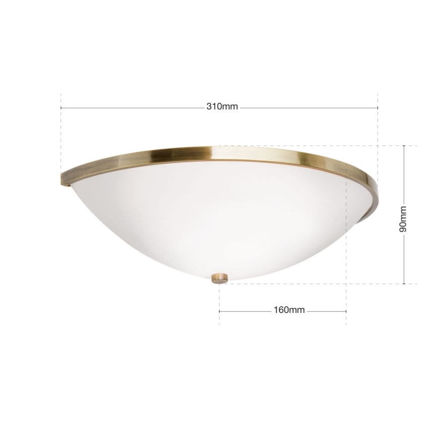 Sienas lampa AIDA 1xE14/40W/230V bronza/patina