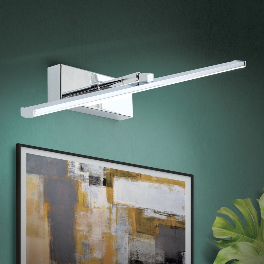 LED Attēla lampa PUBLIO LED/10W/230V 50 cm spīdīgi hromēts