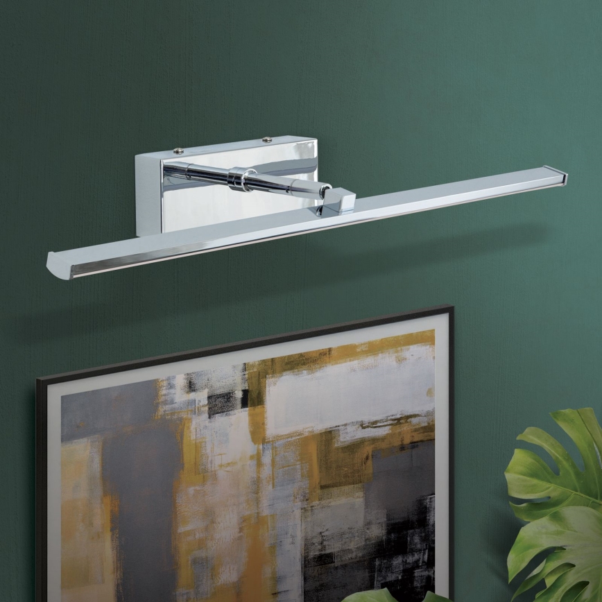 LED Attēla lampa PUBLIO LED/10W/230V 50 cm spīdīgi hromēts