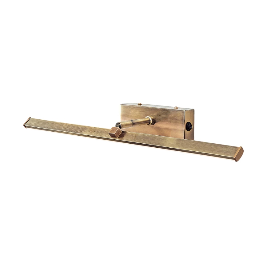 LED Attēla lampa PUBLIO LED/10W/230V 50 cm zelta/patina