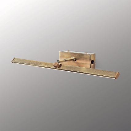 LED Attēla lampa PUBLIO LED/10W/230V 50 cm zelta/patina