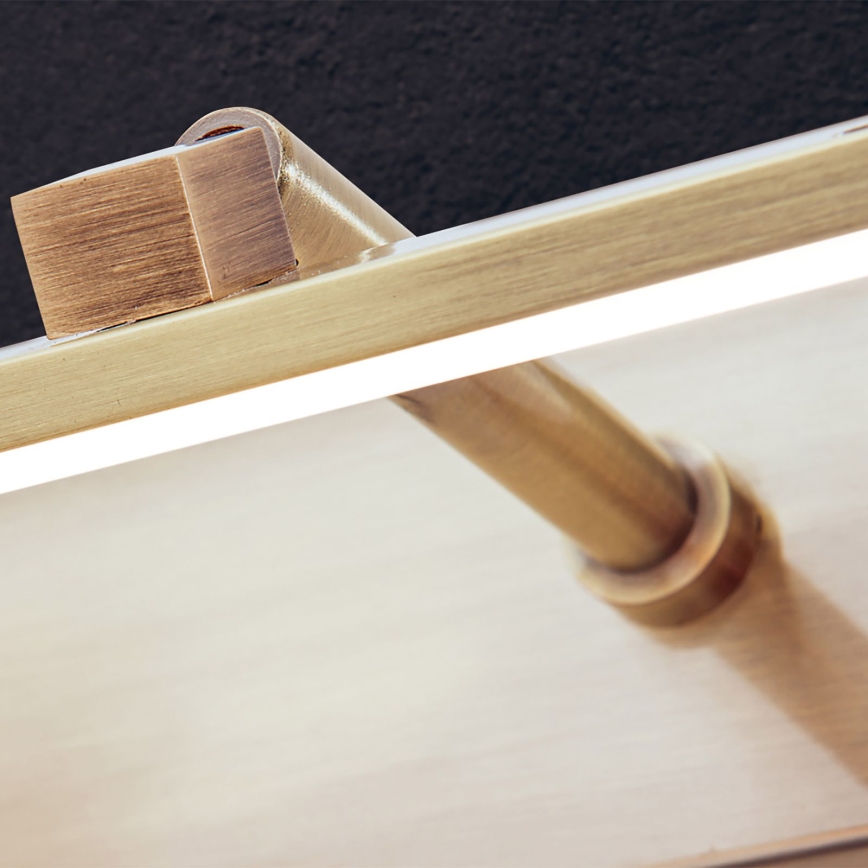 LED Attēla lampa PUBLIO LED/15W/230V 75 cm zelta/patina
