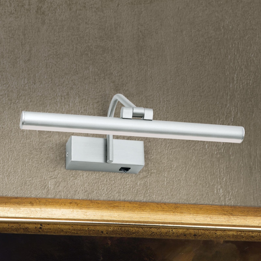 LED Attēla lampa PORTRAIT LED/6W/230V 30 cm matēts hroms