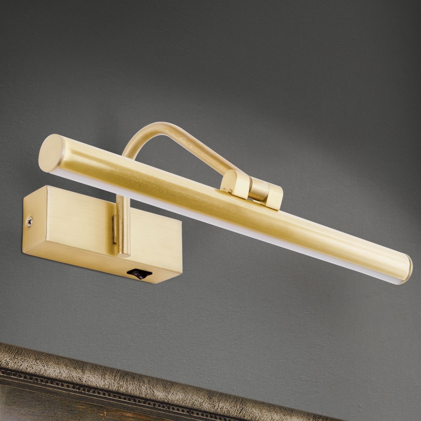 LED Attēla lampa PORTRAIT LED/6W/230V 30 cm zelta