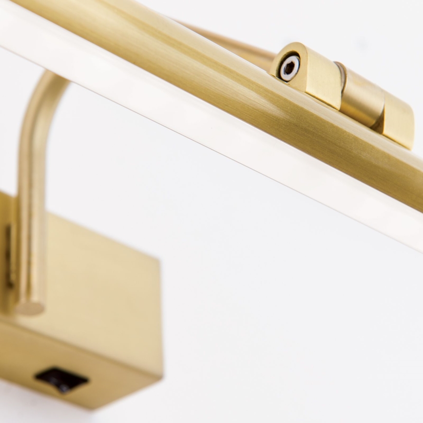 LED Attēla lampa PORTRAIT LED/12W/230V 60 cm zelta