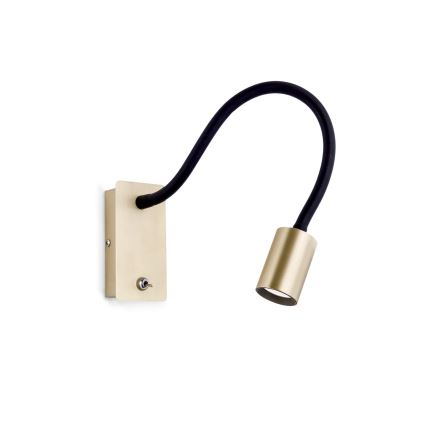 LED Pielāgojama sienas lampiņa KURT LED/5W/230V zelta