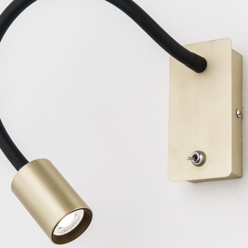 LED Pielāgojama sienas lampiņa KURT LED/5W/230V zelta